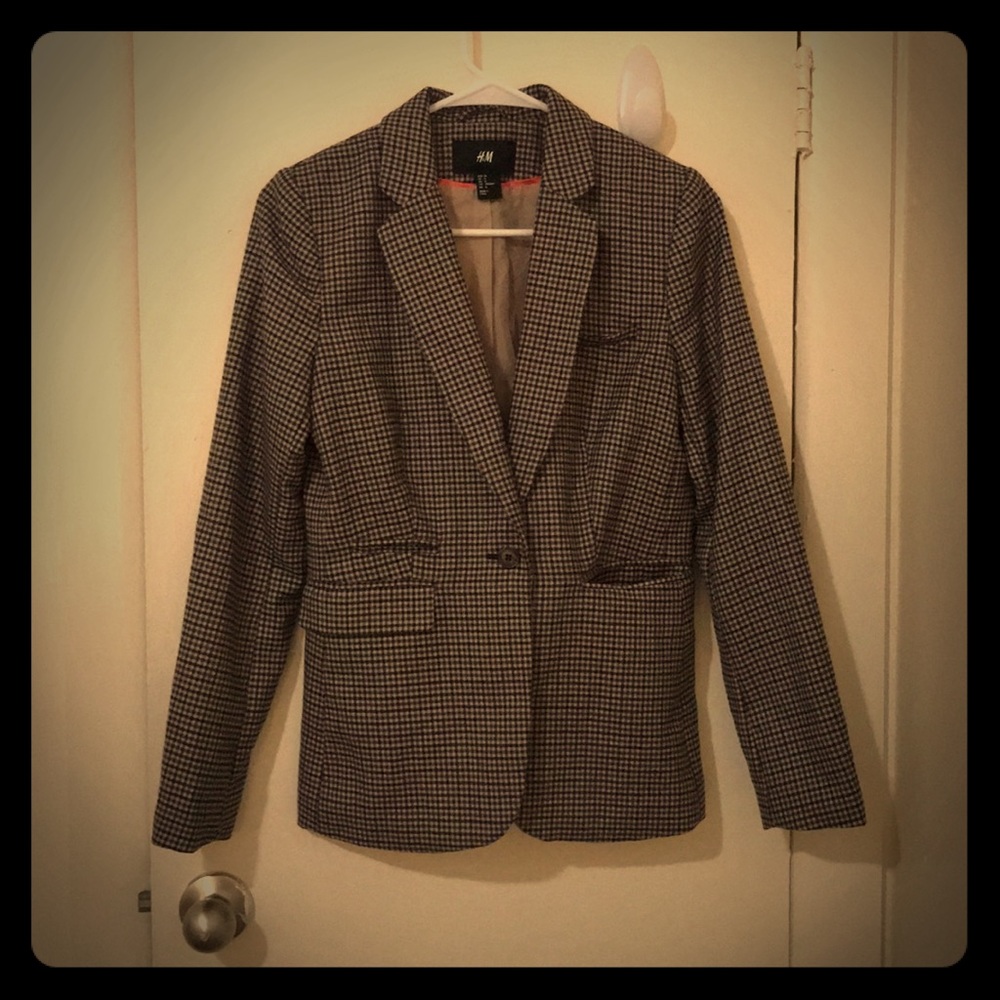 H&M Plaid blazer
